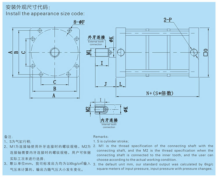 JRBL多倍出力氣缸產(chǎn)品總行程圖 JRBL多倍出力氣缸產(chǎn)品設(shè)計(jì)圖
